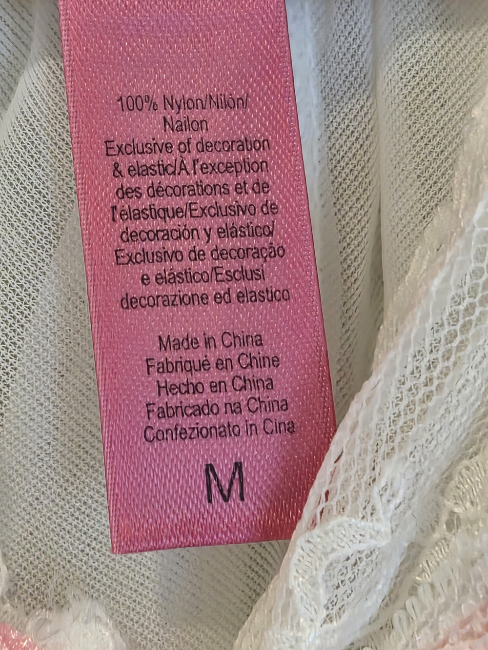 Betsey Johnson Y2K White Chiffon Chemise with Pink Lace Trim Sabrina Carpenter - Picture 5 of 7